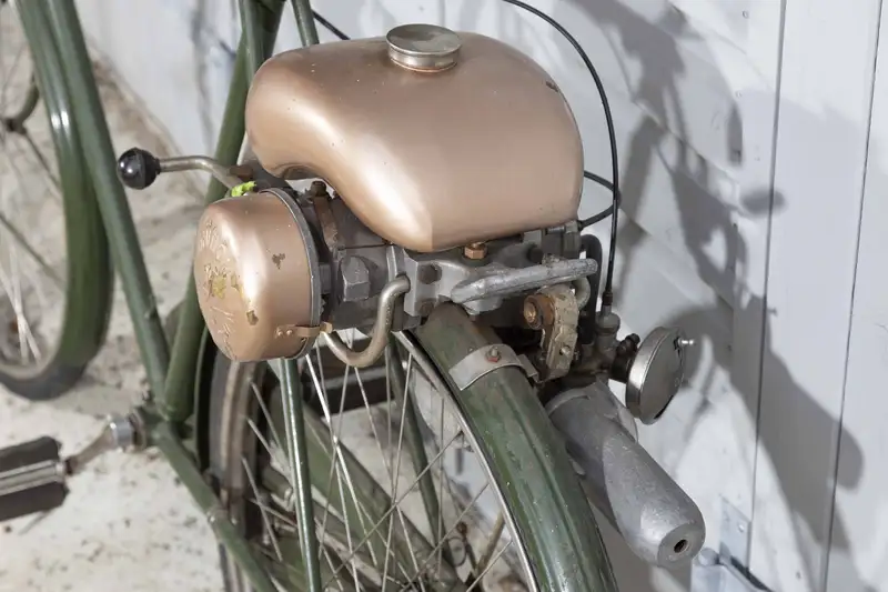 c1950 Raleigh Gent's Bicycle with Power Pak Cyclemotor 49cc-For Sale