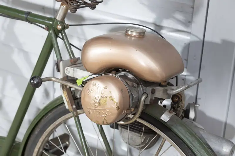 c1950 Raleigh Gent's Bicycle with Power Pak Cyclemotor 49cc-For Sale