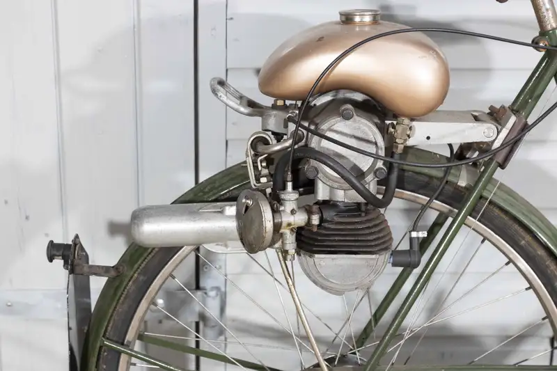 c1950 Raleigh Gent's Bicycle with Power Pak Cyclemotor 49cc-For Sale