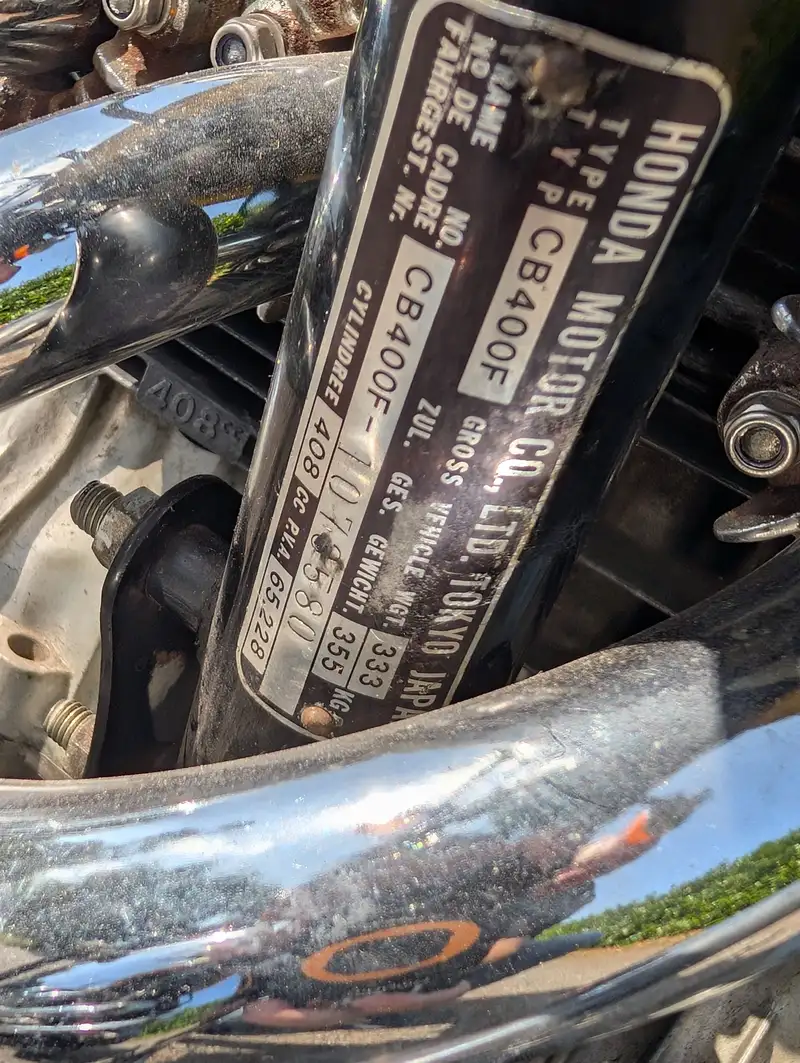 1977 Honda CB400F Super Sport 408cc-For Sale