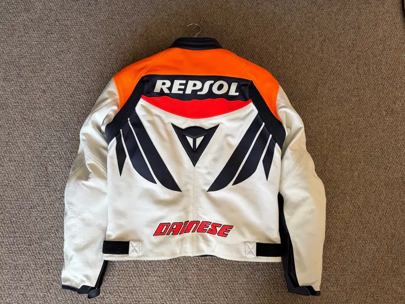 b*i様 Dainese Repsol レザージャケット For Sale | Dainese Repsol Leather Bike Jacket Size Euro 56-For Sale
