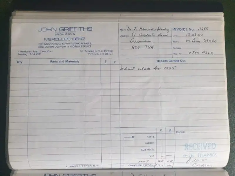 1982 Mercedes-Benz 280CE Coupé (C123)-For Sale