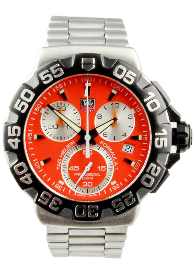 2004 TAG Heuer Formula 1 Chronograph Orange Dial/Black with -Sold