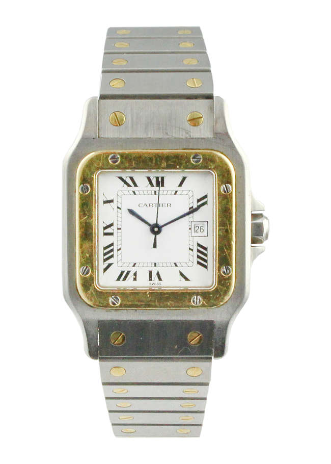 c.2002 Cartier Santos Bi-Metal Automatic-Auction Lot