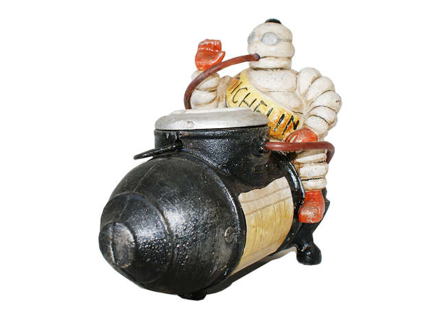 Michelin Man on Compressor figure-Sold