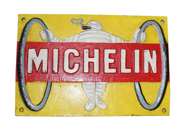 Michelin Man Yellow Plaque-Sold