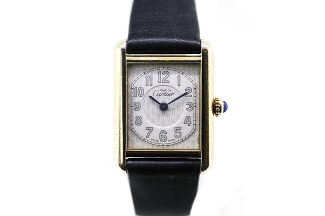 Cartier Tank in silver gilt-Sold