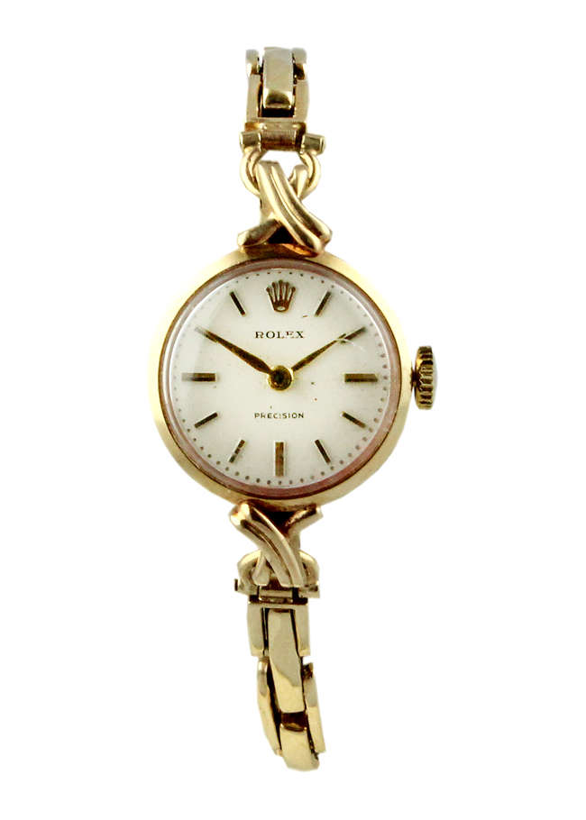1960s Rolex Ladys 9ct Gold bracelet Watch.-Sold