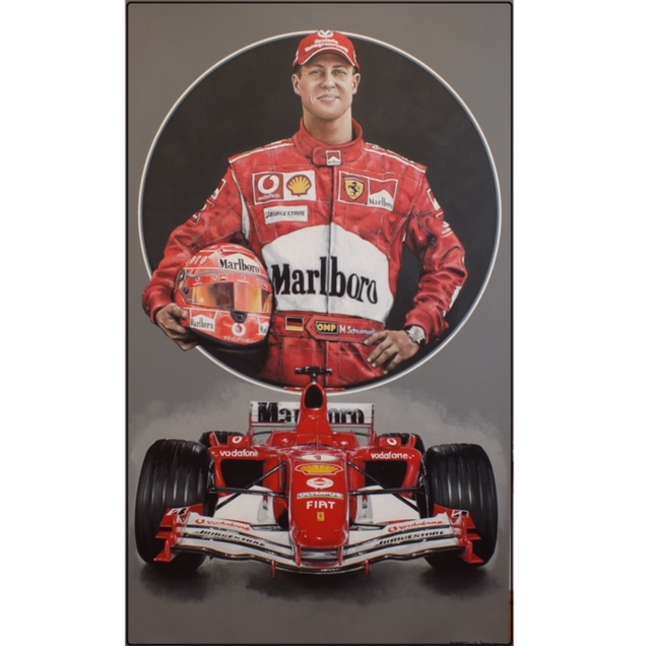 'Michael Schumacher' by Tony Upson.-Sold