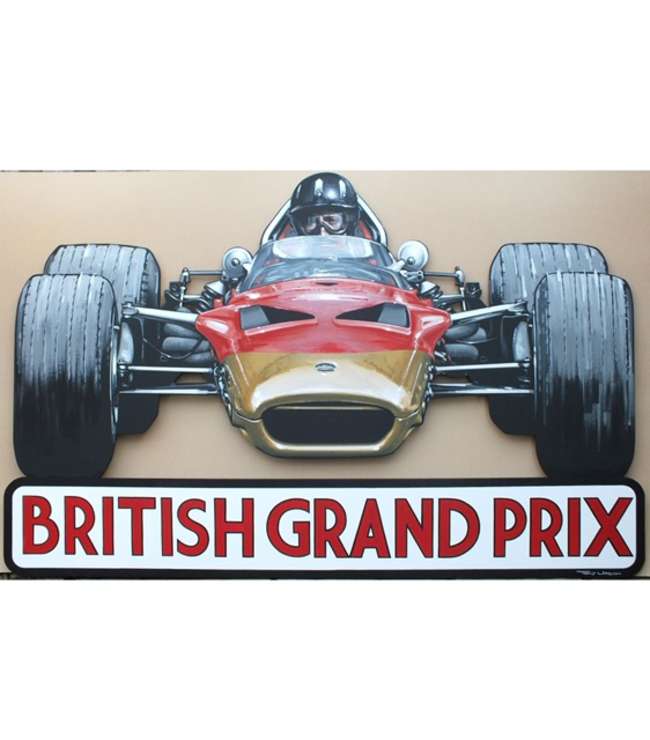 British Grand Prix.Gold Leaf Lotus 49.-Sold
