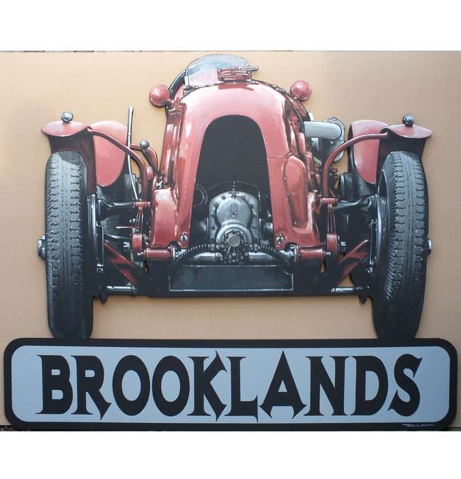 Brooklands 'Blower' Bentley painting.-Sold