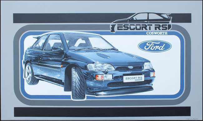 'Ford Escort RS Cosworth' by Tony Upson-Sold