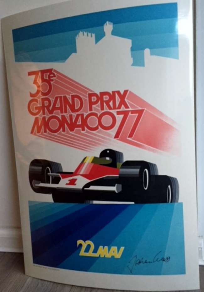1977 Monaco Grand Prix poster.-Sold