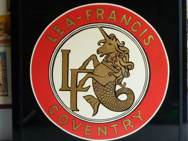 Lea-Francis Coventry wall sign.-Sold