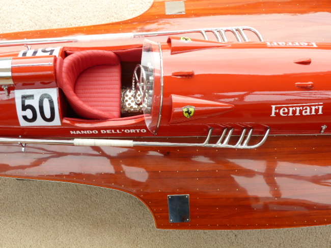 Ferrari Hydroplane scale model boat.-Sold