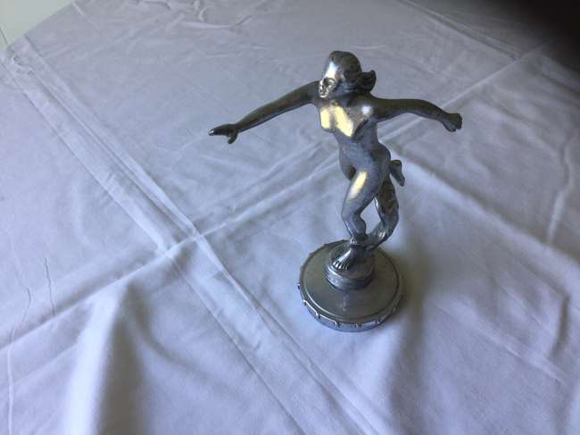 'Naked Lady' motoring mascot.-Sold