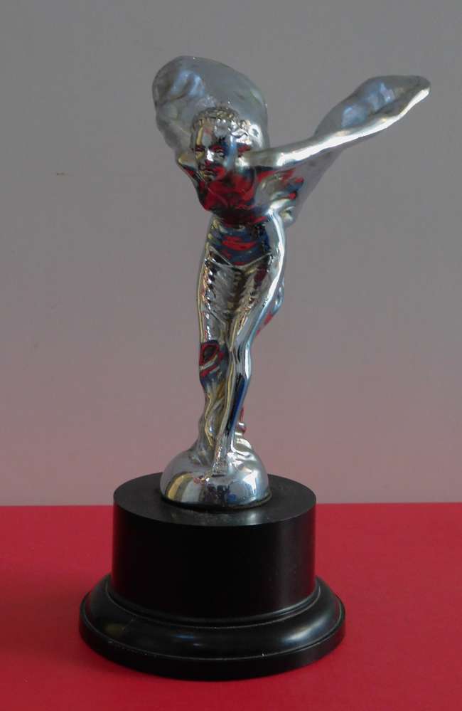 Spirit of Ecstasy bonnet mascot.-Sold