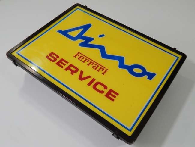 Ferrari 206/246 Dino illuminated sign 1970s.-Sold