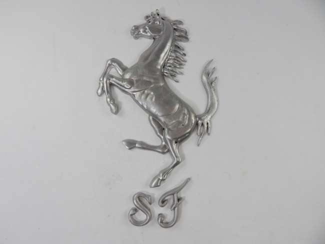 'Scuderia Ferrari'  Metal Wall Sign.-Auction Lot
