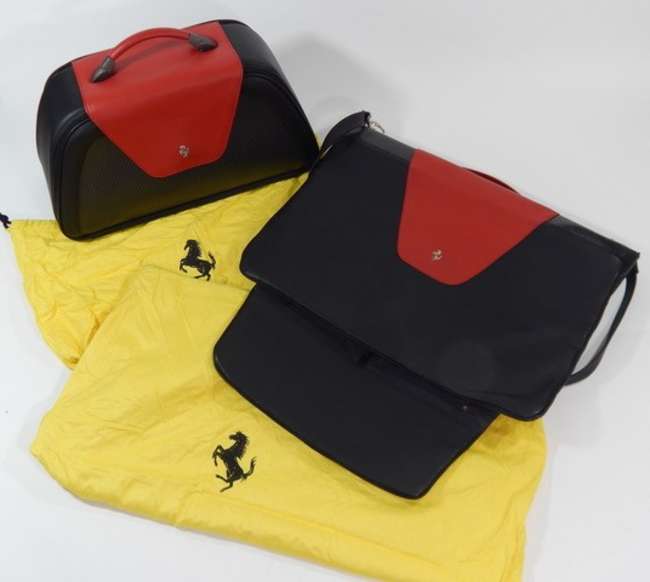 Ferrari Enzo Schedoni Leather Luggage Set-Auction Lot