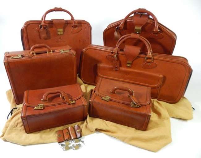  Schedoni Testarossa 6-Piece Luggage Set-Auction Lot