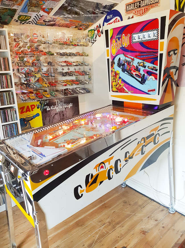 1975 Spin-Out by Gottlieb Pinball Table-Auction Lot