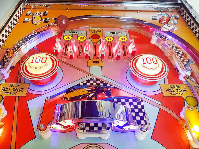 1975 Spin-Out by Gottlieb Pinball Table-Auction Lot