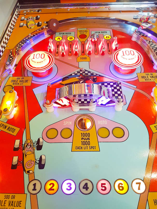 1975 Spin-Out by Gottlieb Pinball Table-Auction Lot
