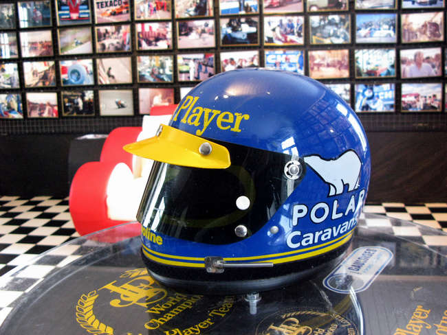  Ronnie Peterson original Team Lotus F1 helmet-Sold