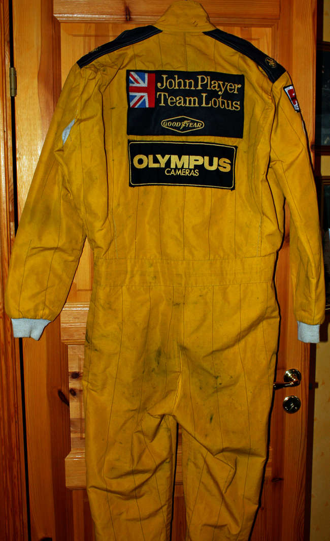  Ronnie Peterson original Team Lotus 1978 F1 race suit-Auction Lot