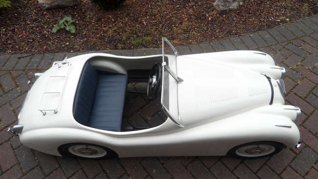 Limited edition Jaguar XK 120 pedal car 1/3rd scale-Sold