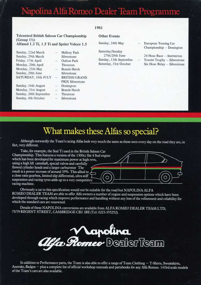1980 Alfasud Ti ex-Jon Dooley-Auction Lot