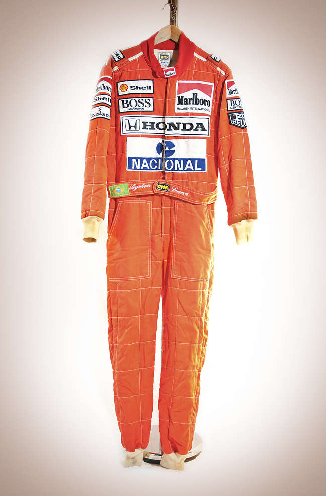 Ayrton Senna Used Race Suit-Sold