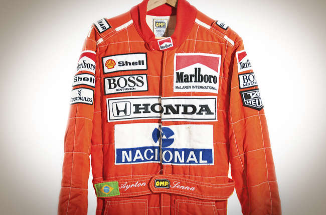 Ayrton Senna Used Race Suit-Sold