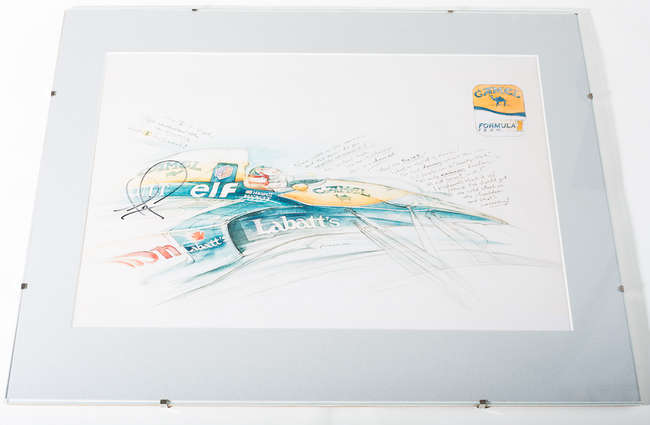 Nigel Mansell/Williams art work-Auction Lot