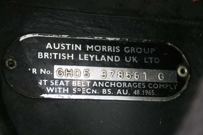 MGB GT Jubilee with overdrive and original owners badge and -Sold