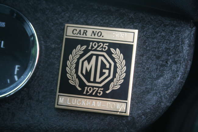 MGB GT Jubilee with overdrive and original owners badge and -Sold