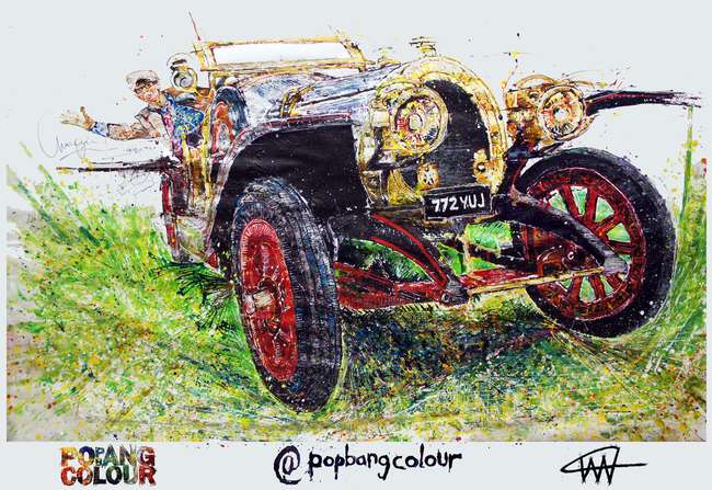 Signed print of Chris Evans in Chitty Chitty Bang Bang at Ca-Sold