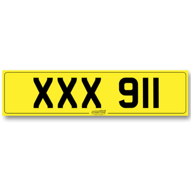 License Plate 'XXX 911'-Sold