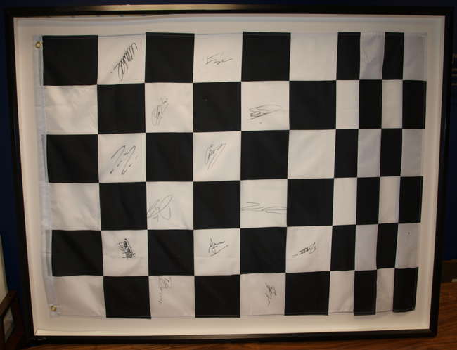 2002 Australian F1 GP signed chequered flag-Sold