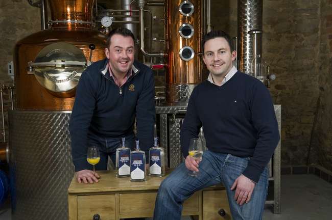 A bottle of Warner Edwards Dry Gin and a tour of the Harring-Sold