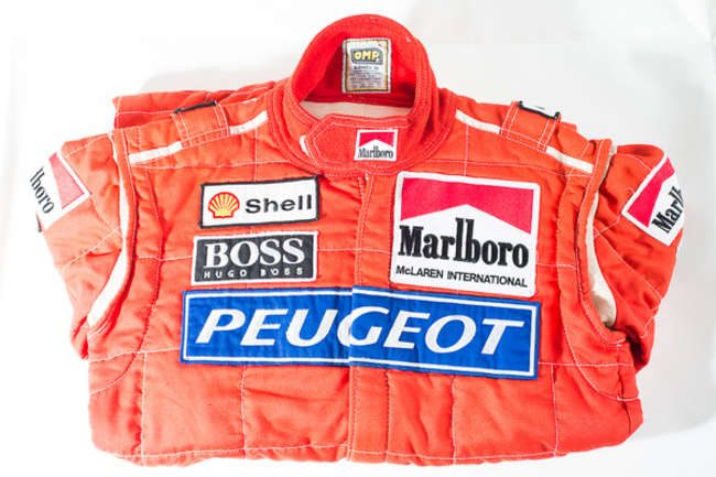 Mika HÃ¤kkinen Race Suit-Auction Lot