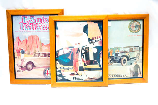Alfa Romeo Trio of Prints-Sold