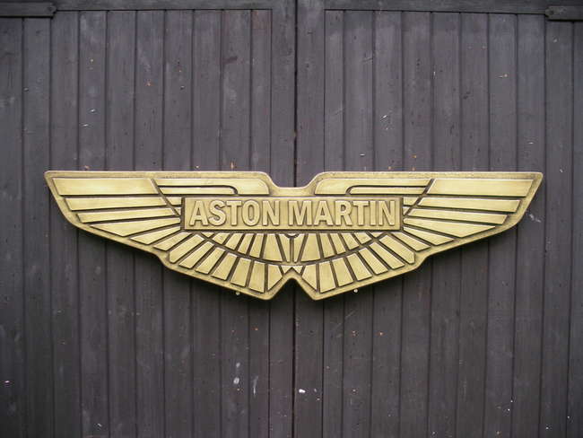 Cold cast Bronze and painted Aston Martin Badge-Sold