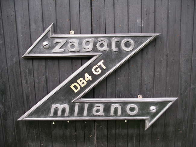 Cold cast aluminium Zagato Milano Badge-Sold