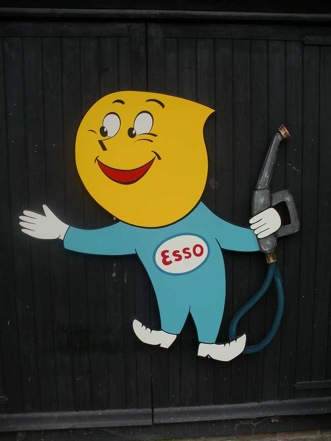 A hand painted board silhouette of Mr Drip-Sold