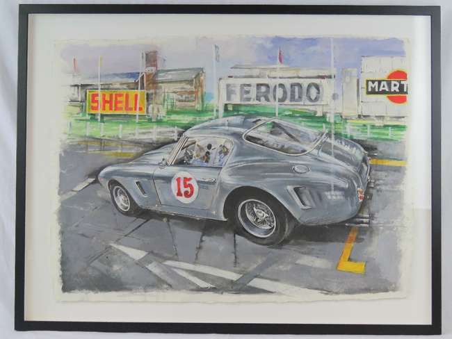 A fine and original watercolour on rag paper-Auction Lot