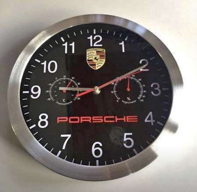 Porsche wall clock-Sold
