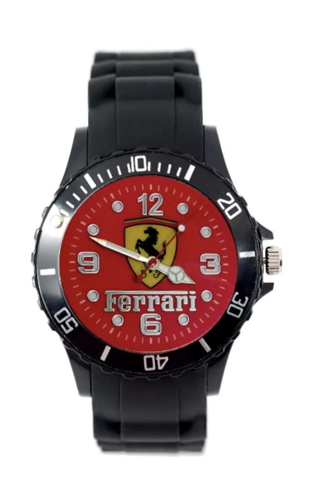 A Ferrari-themed gentlemans sports watch-Sold