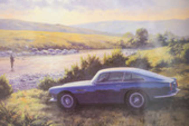 Aston Martin DB4 and DB2 Prints by Keith Woodstock-Auction Lot